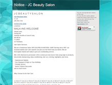Tablet Screenshot of jcbeautysalon.com